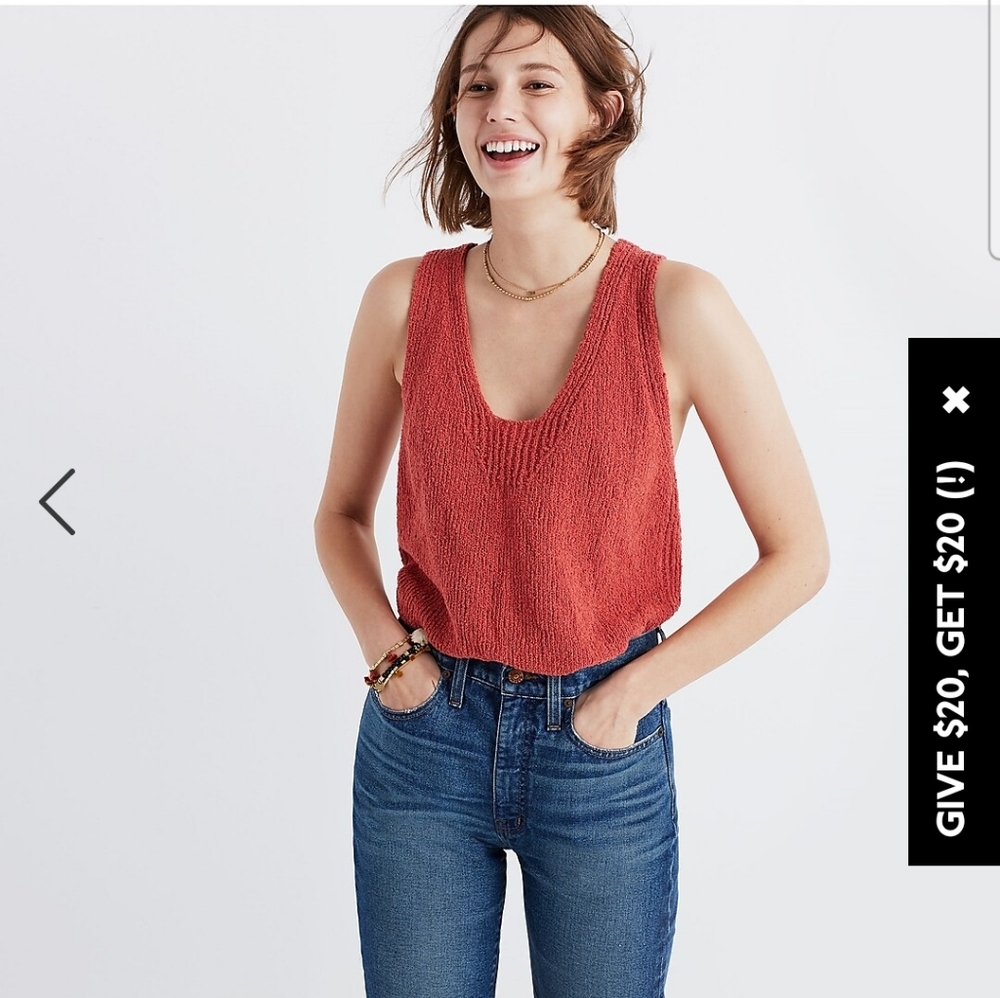 Madewell Springdale sweater tank